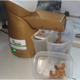 Piccolo estrattore a freddo di semi oleosi - modello per semi di melograno