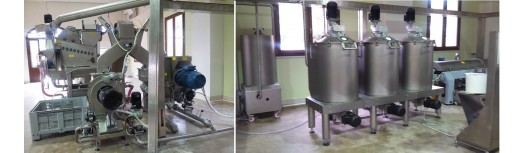 Frantoi a freddo per produzioni da 350 a 750 kg ora