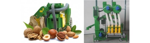Macchine raccolta mandorle, pistacchi e noci